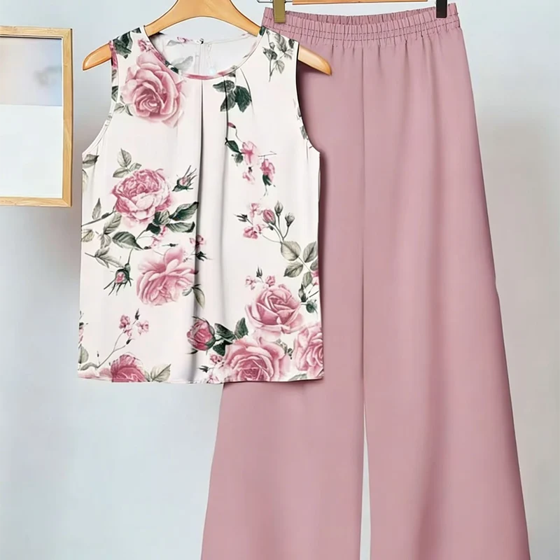 Anemiek – Elegantes Zweiteiliges Set Mit Drucken