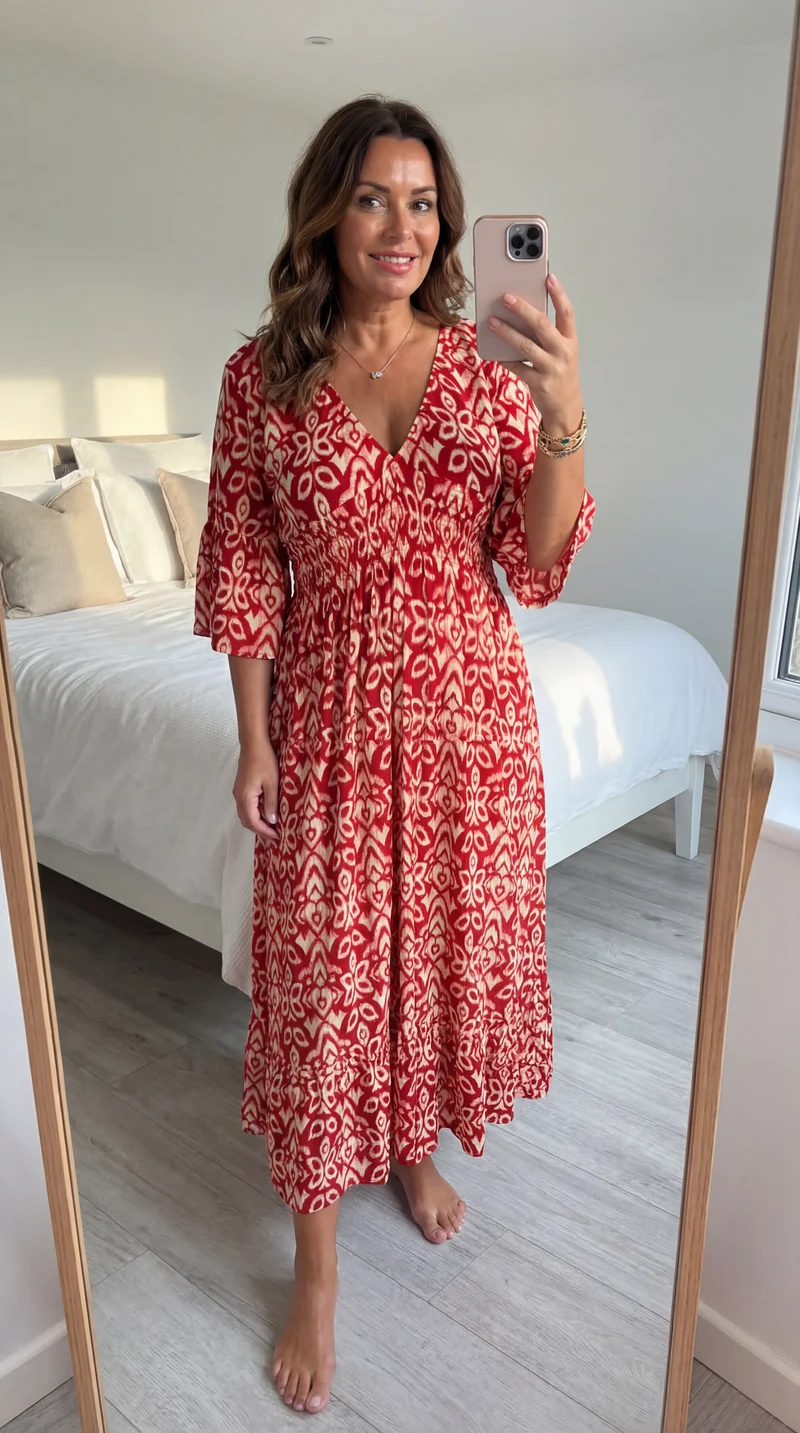 Bohemian Midi-Kleid von Selene