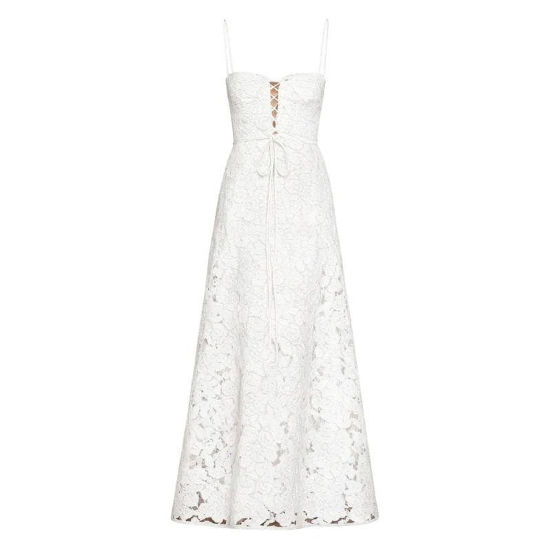 Enchanted Corset Maxi Kleid mit Schnürung am Rücken