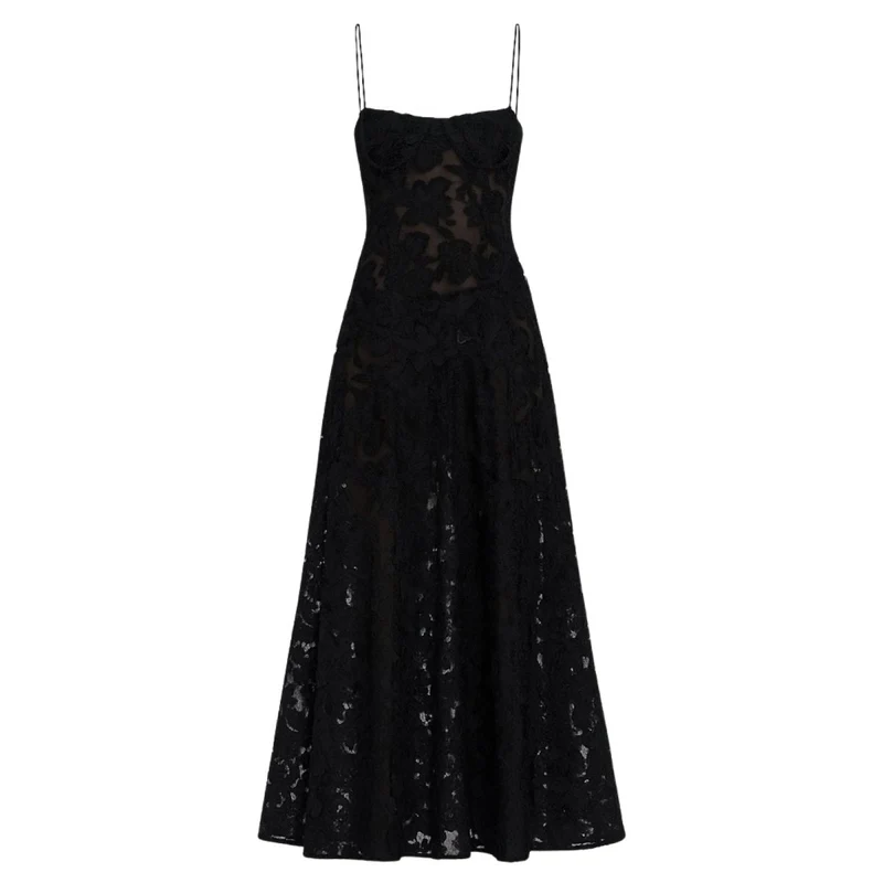 Enchanted Corset Maxi Kleid mit Schnürung am Rücken