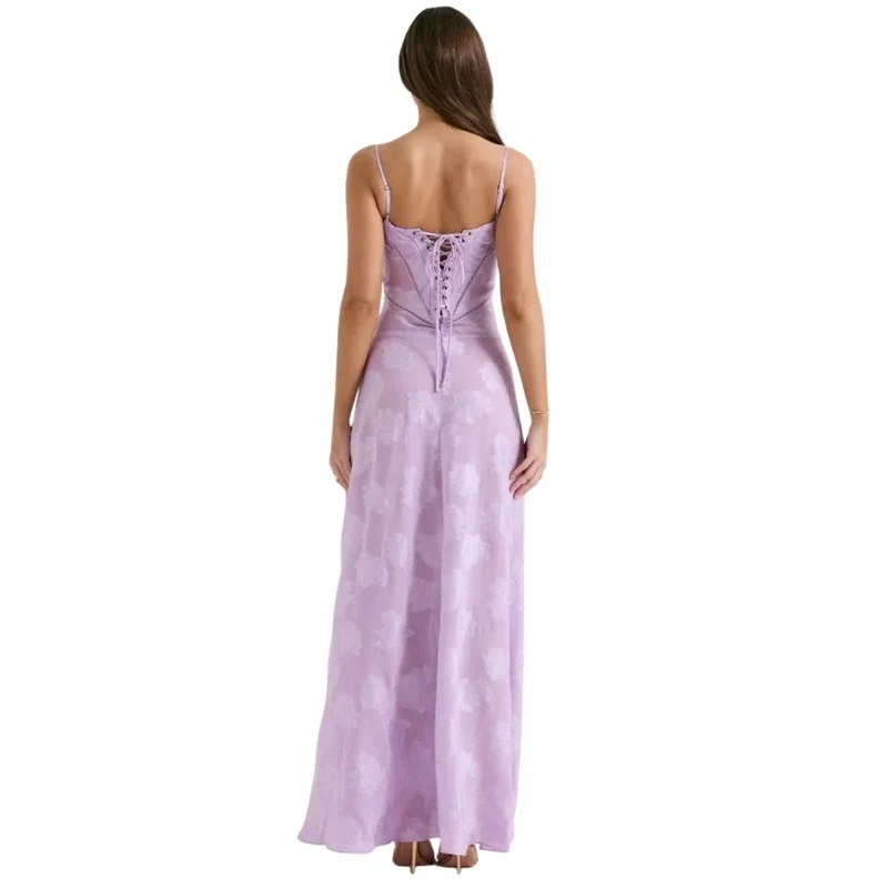 Enchanted Corset Maxi Kleid mit Schnürung am Rücken