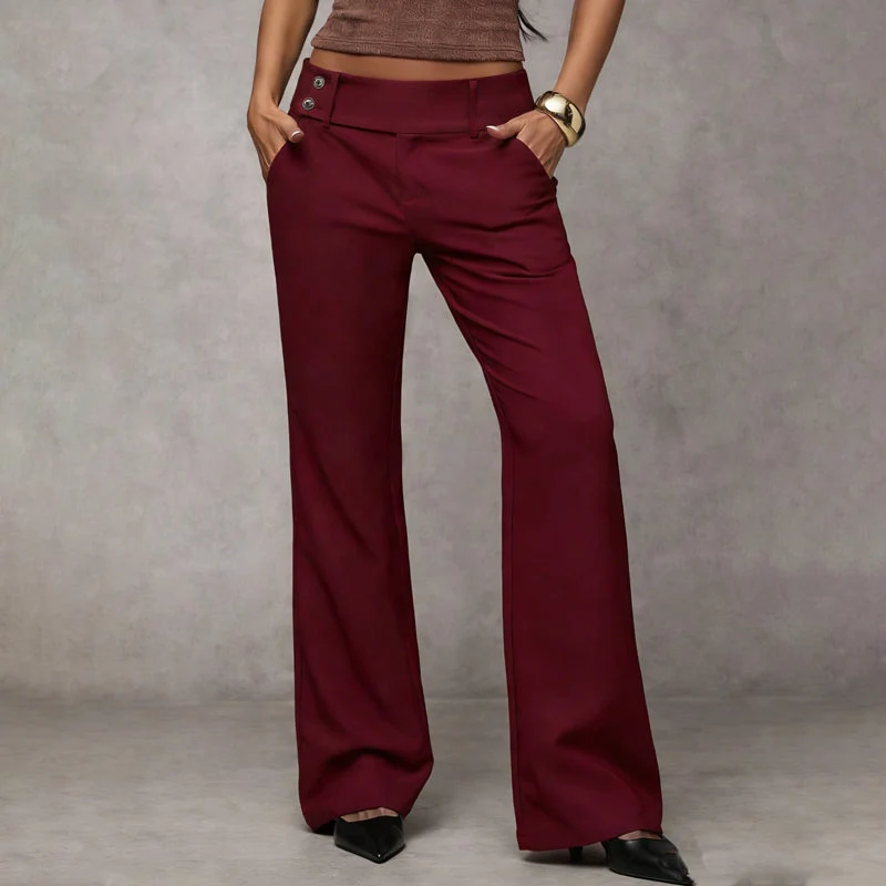 Fanny - Elegante Hose Mit Ausgestelltem Bein