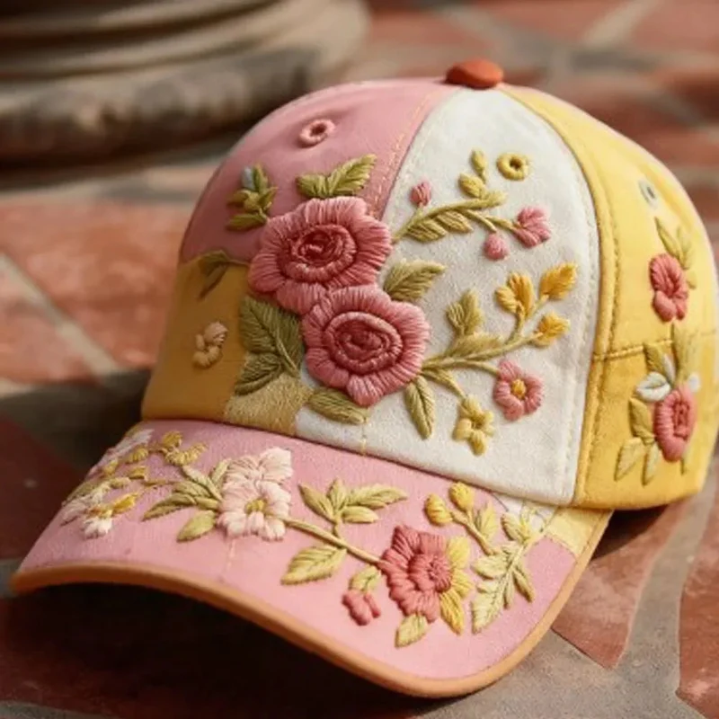 Virinia – Mütze Mit Blumen Stickerei