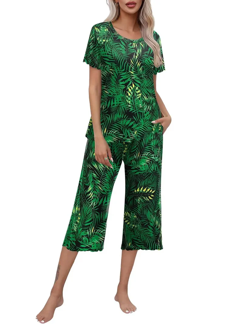 Rashini - Lässiger Pyjama Mit Drucken