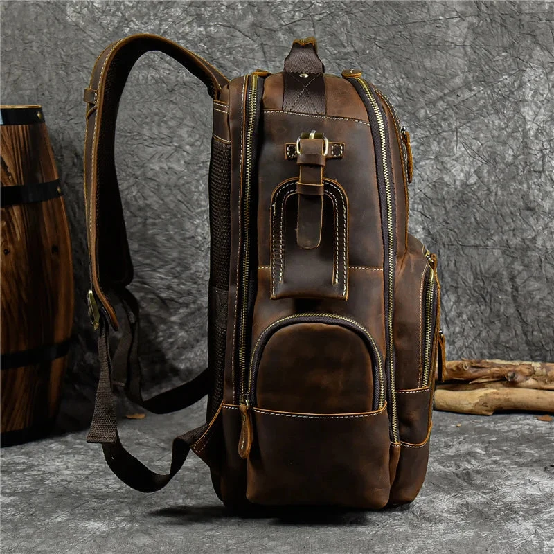 SummitCarry – Vintage Reiserucksack Aus Rindsleder