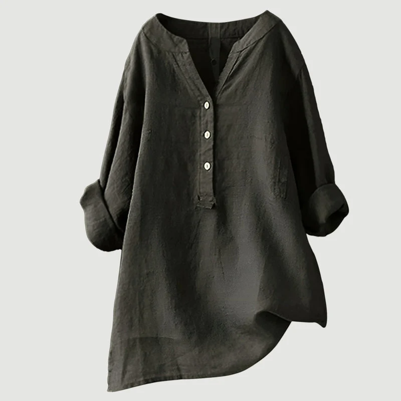 Johanne – Elegante Bluse Mit Knöpfen
