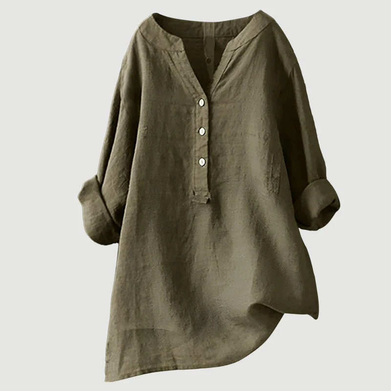 Johanne – Elegante Bluse Mit Knöpfen