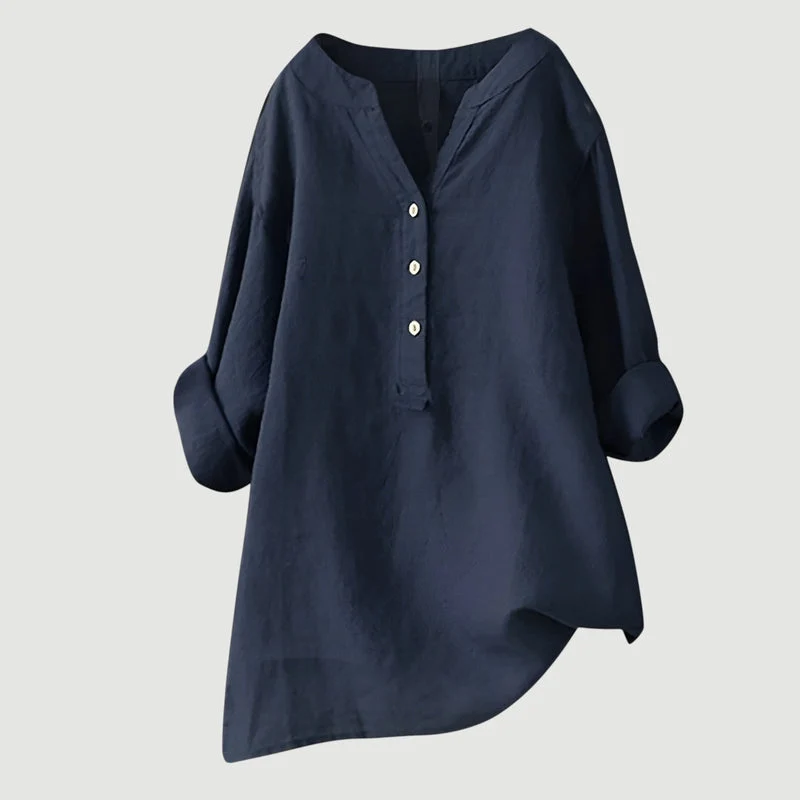 Johanne – Elegante Bluse Mit Knöpfen