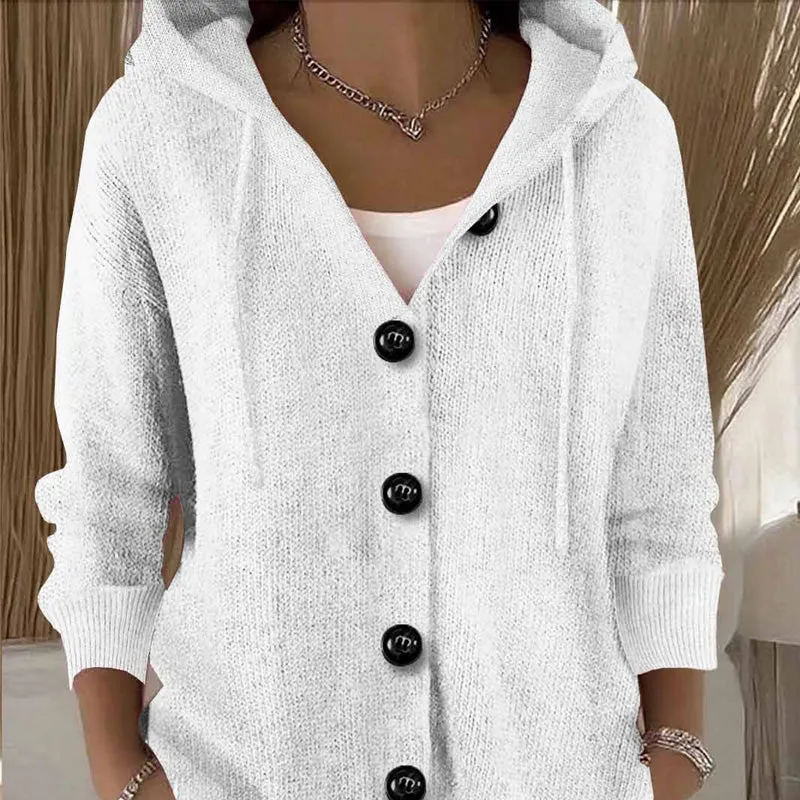Kumari - Langärmelige Strickjacke Mit Knöpfen