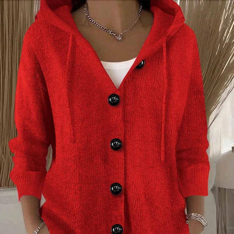 Kumari - Langärmelige Strickjacke Mit Knöpfen
