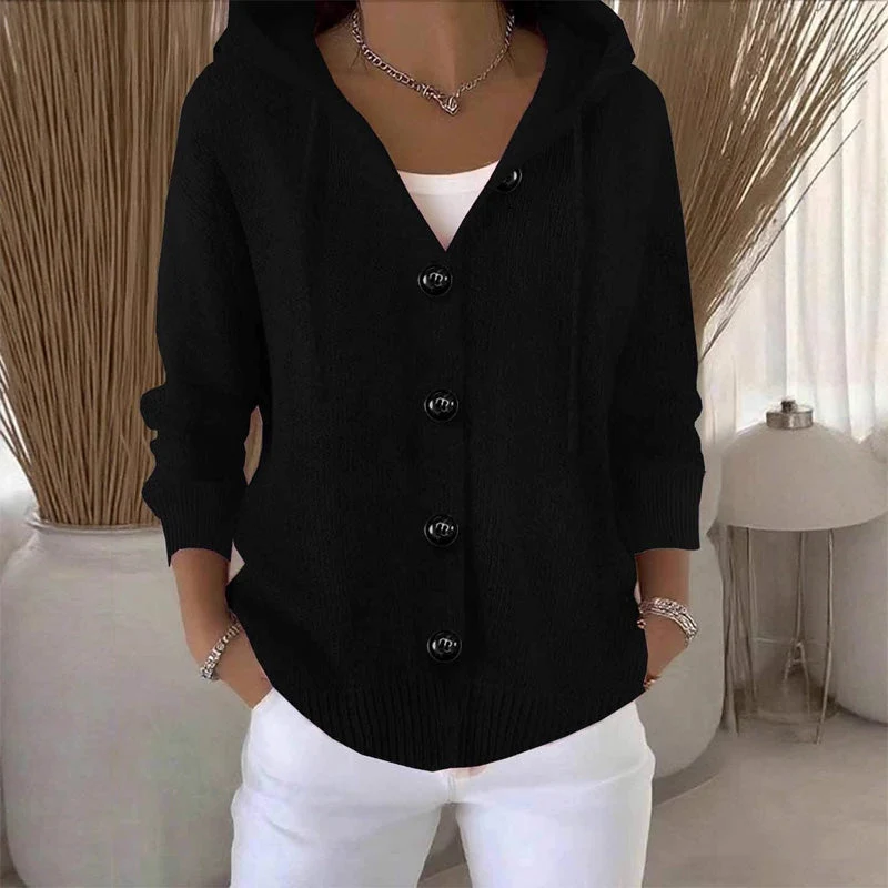 Kumari - Langärmelige Strickjacke Mit Knöpfen