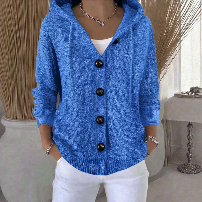 Kumari - Langärmelige Strickjacke Mit Knöpfen