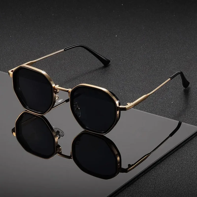 Velmora - Stylische Achtkant Sonnenbrille Mit UV Schutz