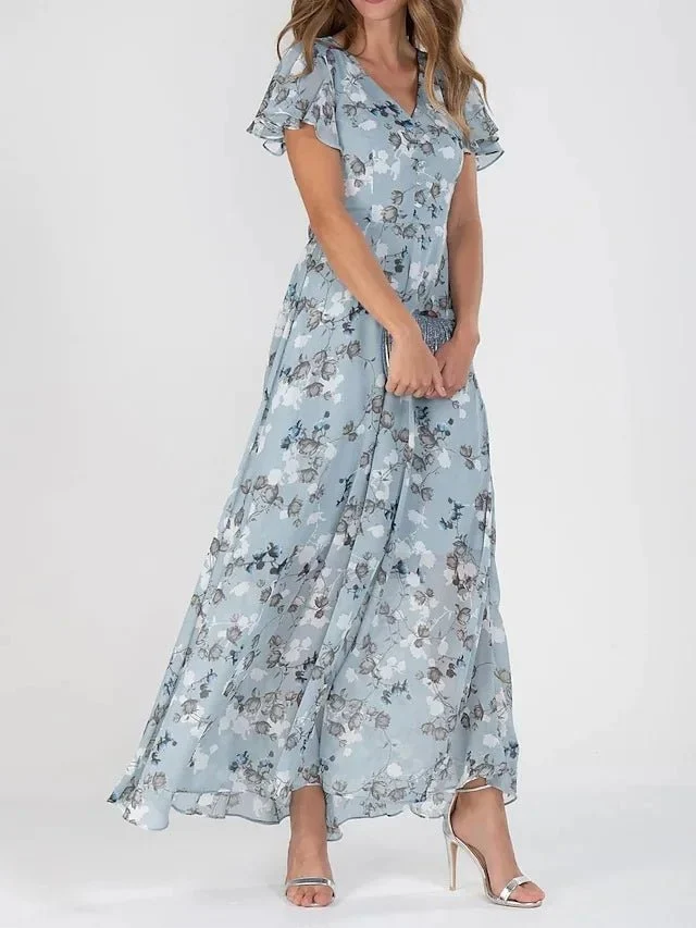 Glamouröses Bauchkaschierendes Kleid | Maxi-Kleid für Damen