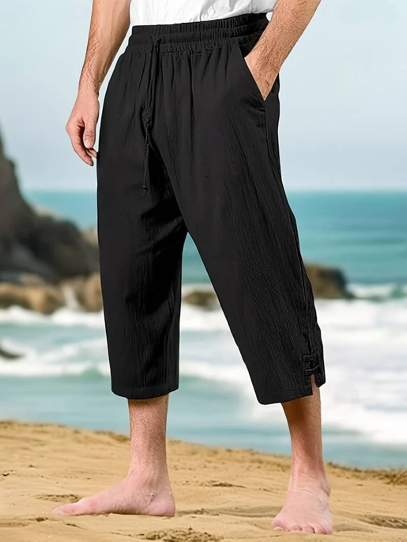 Eksteen - Lässige Leinenhose Mit Mehreren Taschen