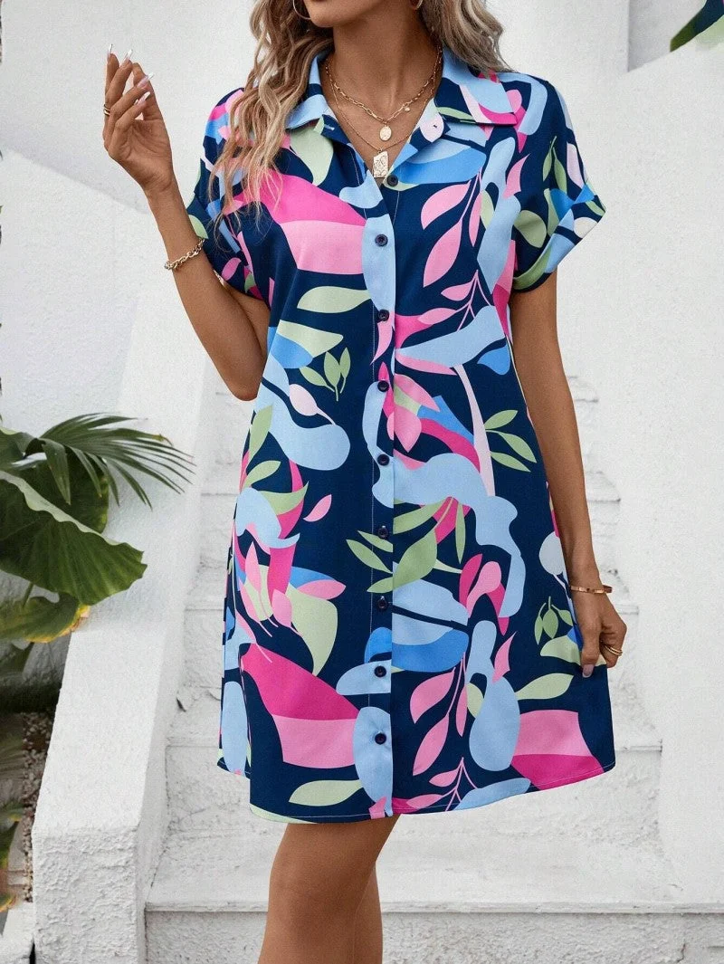 Tiana - Bedrucktes Hemdblusenkleid