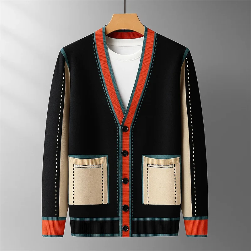 Lajos – Strickjacke Aus Wolle Mit Taschen