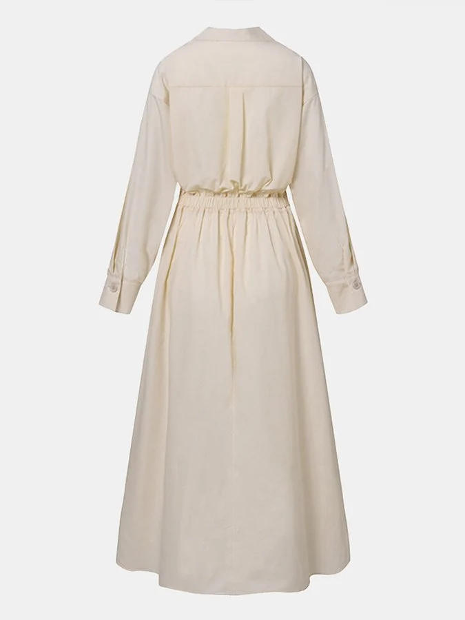 Priyanka – Elegantes Maxikleid Mit Langen Ärmeln