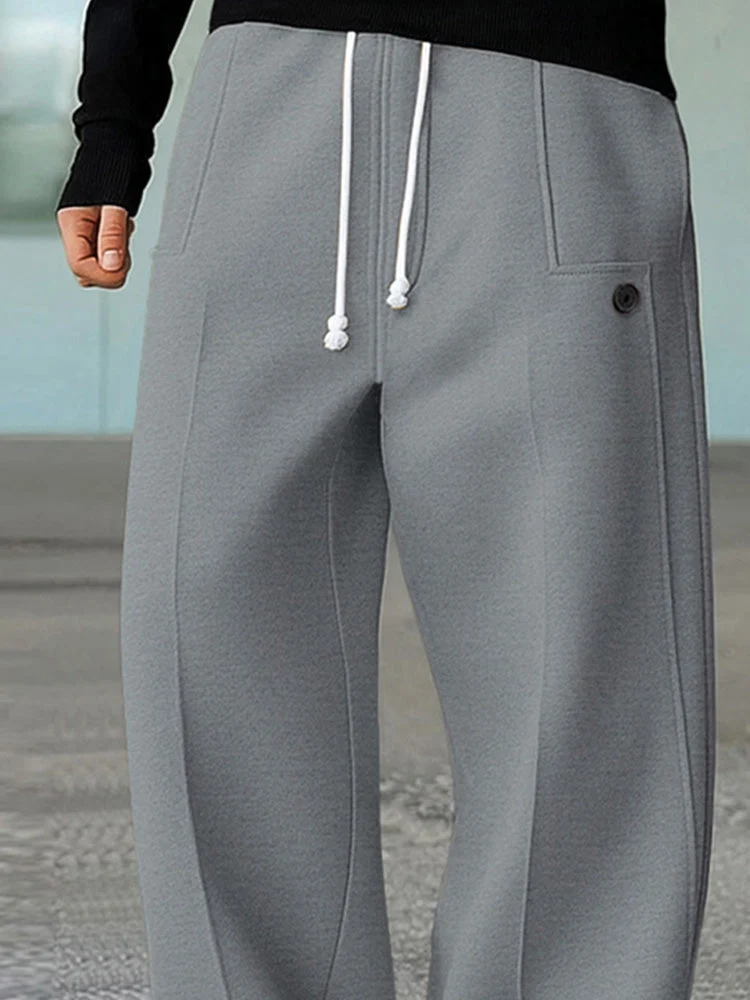 Karelis – Bequeme, Sportliche Hose Mit Weitem Bein