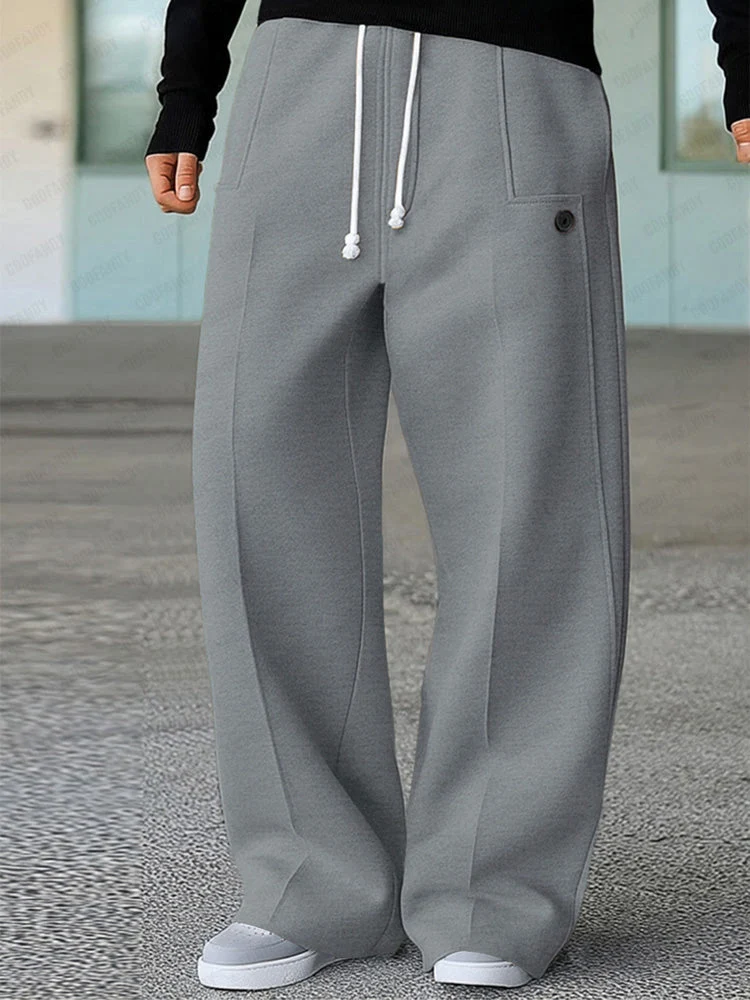 Karelis – Bequeme, Sportliche Hose Mit Weitem Bein