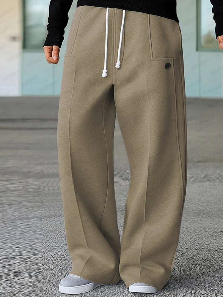 Karelis – Bequeme, Sportliche Hose Mit Weitem Bein