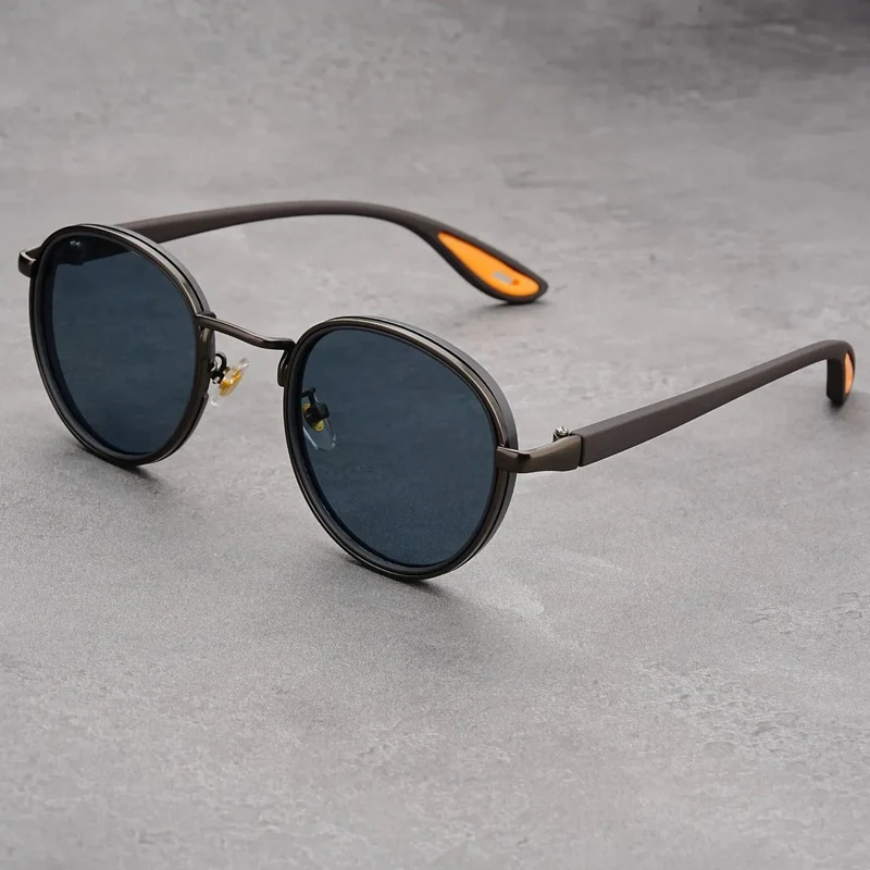 NoirGlow – Luxe Eclipse Rundsonnenbrille