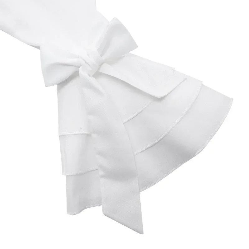 Elegante Bluse Damen mit modernen Volantärmeln