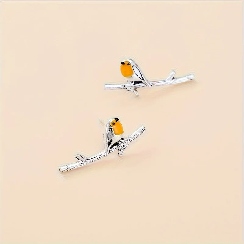 Verspielte Vogel-inspirierte Ohrringe