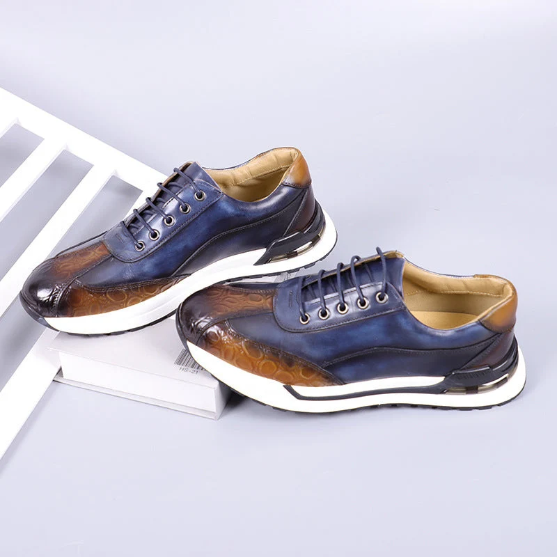 Hitmayer – Schnürbare Leder Turnschuh