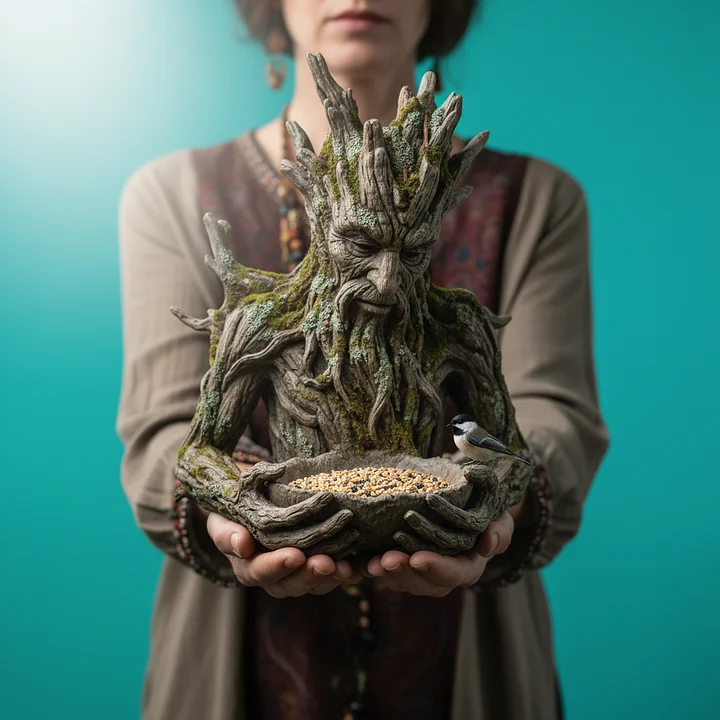 NatureHold – Eine in Einen Baum Integrierte Skulptur Zur Vogelfütterung