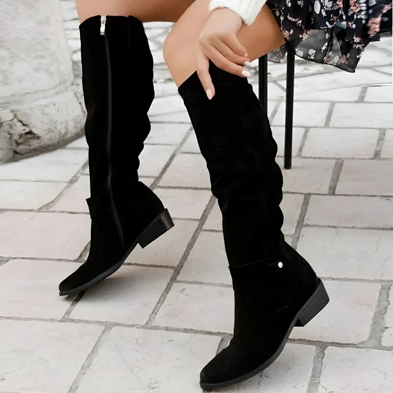 Madeleine™ Kniehohe Wildleder-Stiefel | Elegante Damen Stiefel