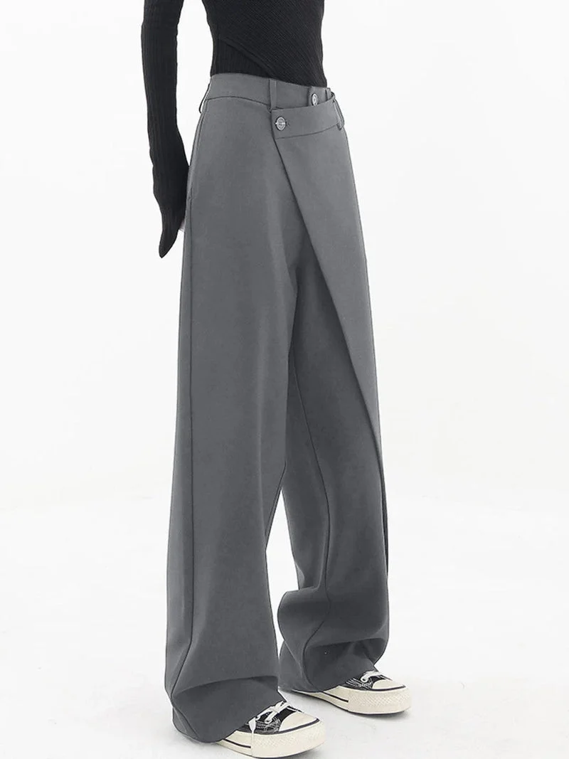 Nela – Hoch Taillierte Hose Mit Asymmetrischem Schnitt
