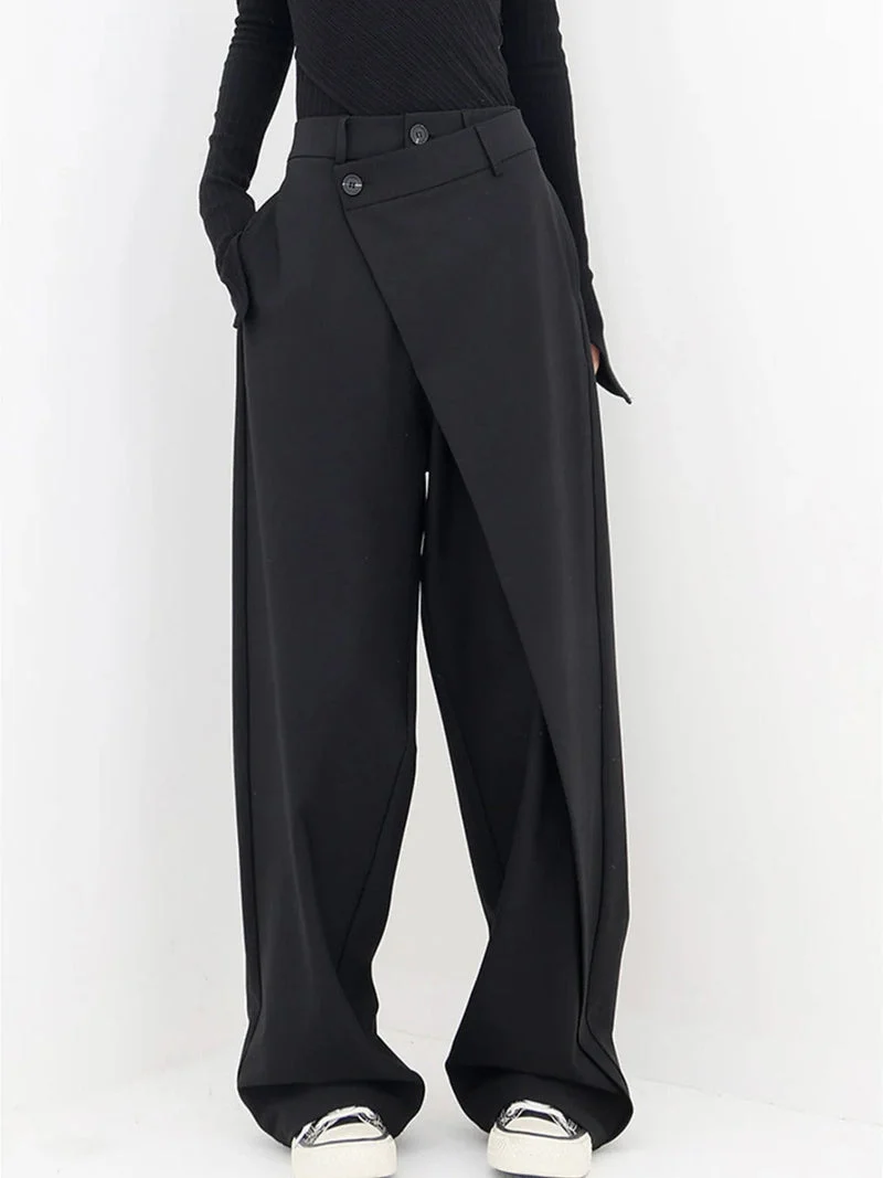 Nela – Hoch Taillierte Hose Mit Asymmetrischem Schnitt