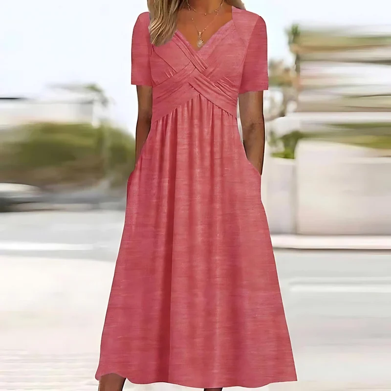 Sacha - Lässige Eleganz Midi-Kleid