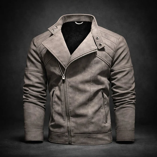 Jure – Lederjacke Mit Reißverschluss