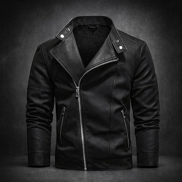 Jure – Lederjacke Mit Reißverschluss