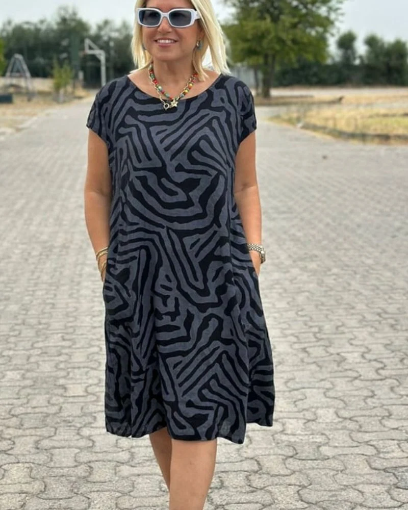 Avanille | Sommerkleid mit Rundhalsausschnitt