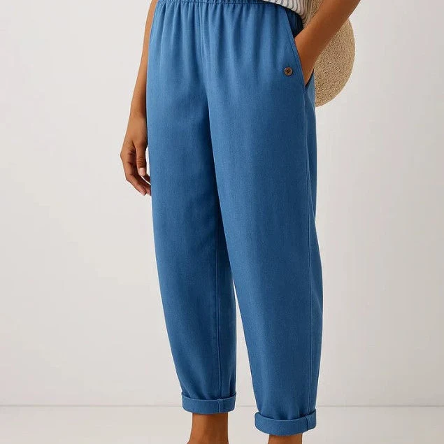 Romina™ Zeitlose Leinenhose | Leinen-Baumwolle Damenhose