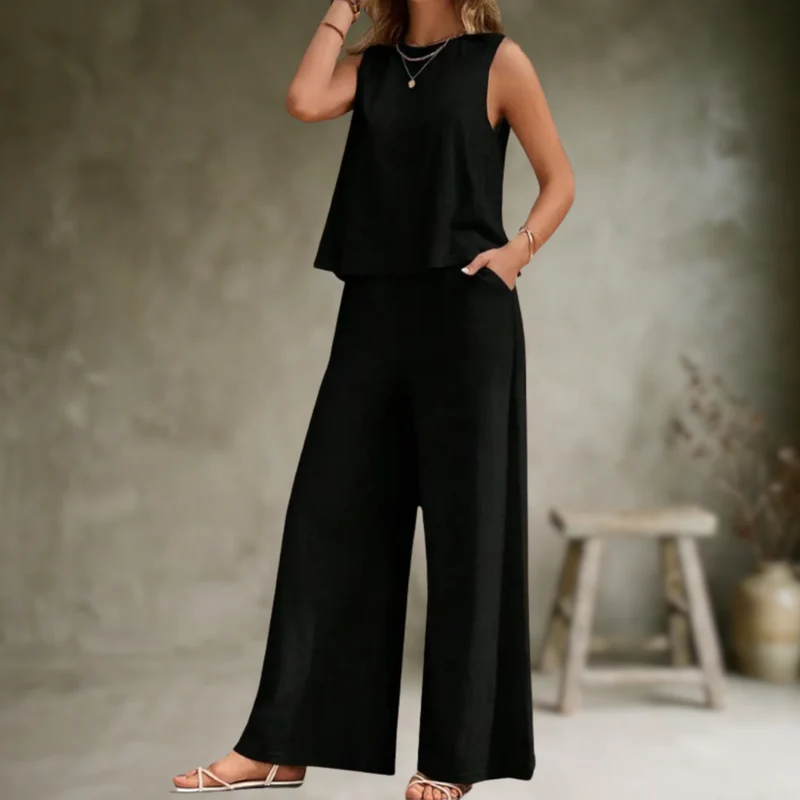 Alizeh - Elegantes ärmelloses Zweiteiliges Set