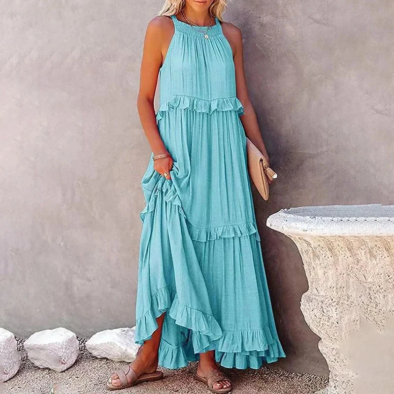 Munalisa - Maxikleid Mit Rüschen