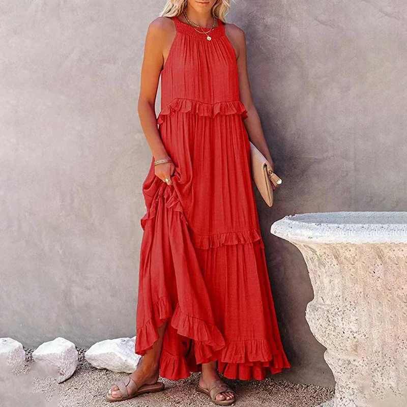 Munalisa - Maxikleid Mit Rüschen