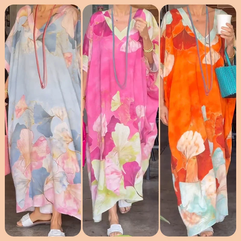 Gima – Langärmliges Kleid Mit Blumenmuster