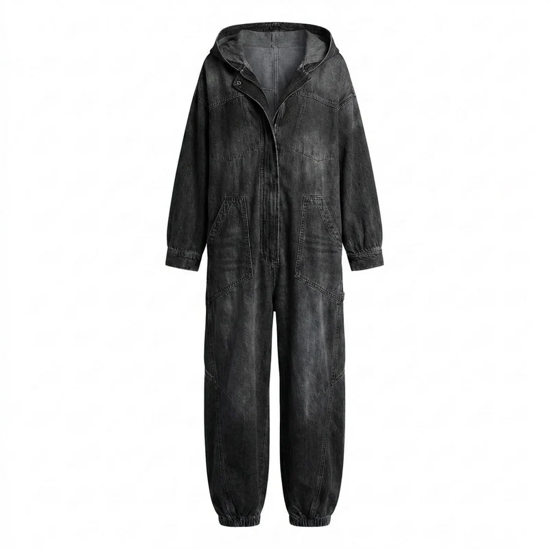 Estielle - Jeans Overall Mit Kapuze