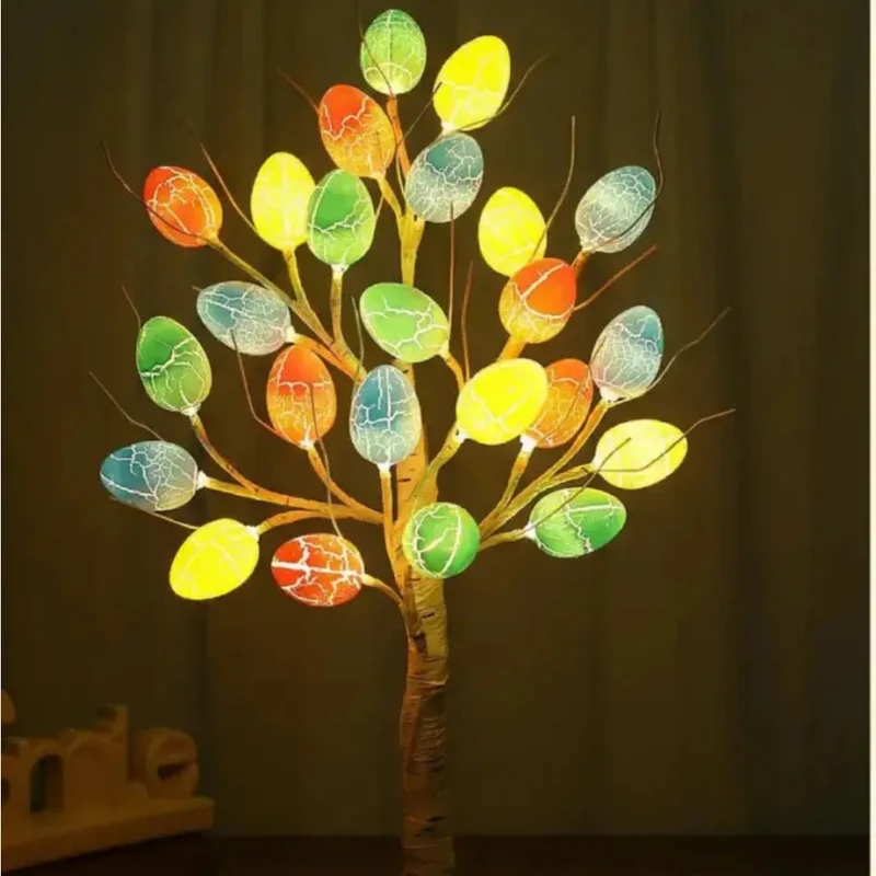 SpringAura - Bunter LED Osterbaum Für Eine Festliche Wohnkultur