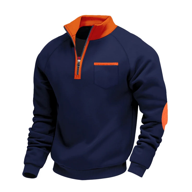 Eoghan – Fleece-Sweatshirt Mit Viertelreißverschluss