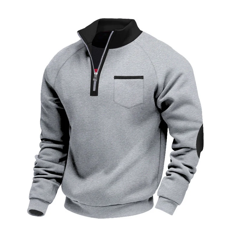 Eoghan – Fleece-Sweatshirt Mit Viertelreißverschluss