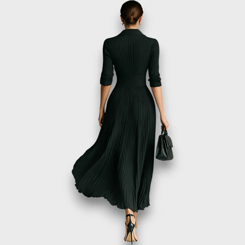 Adreena – Maxikleid Mit V-Ausschnitt Und Knöpfen