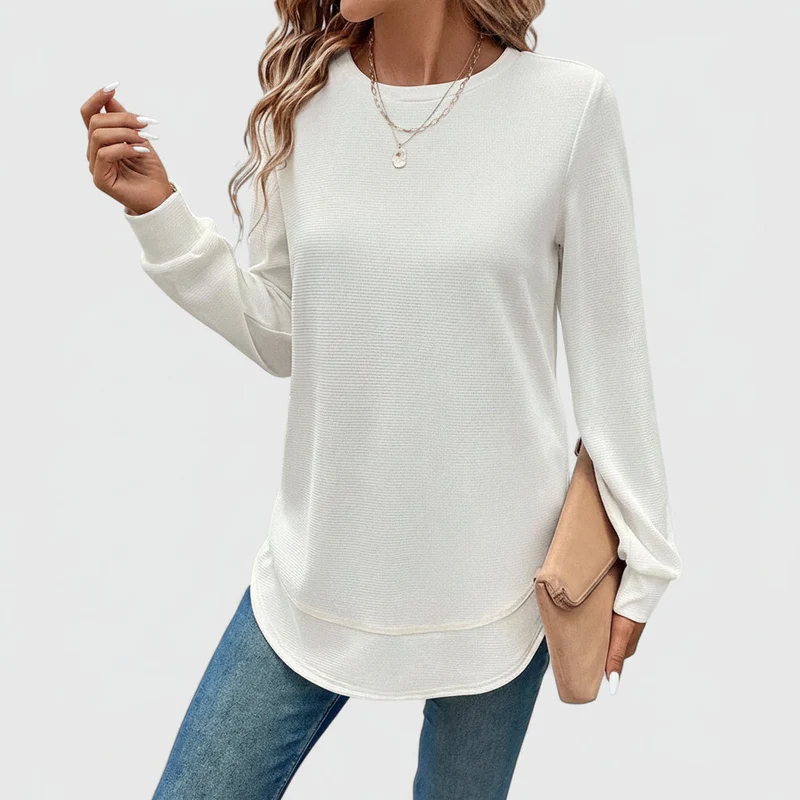 Arvenne Top mit Seitenschlitz | Übergangsjacke für Damen