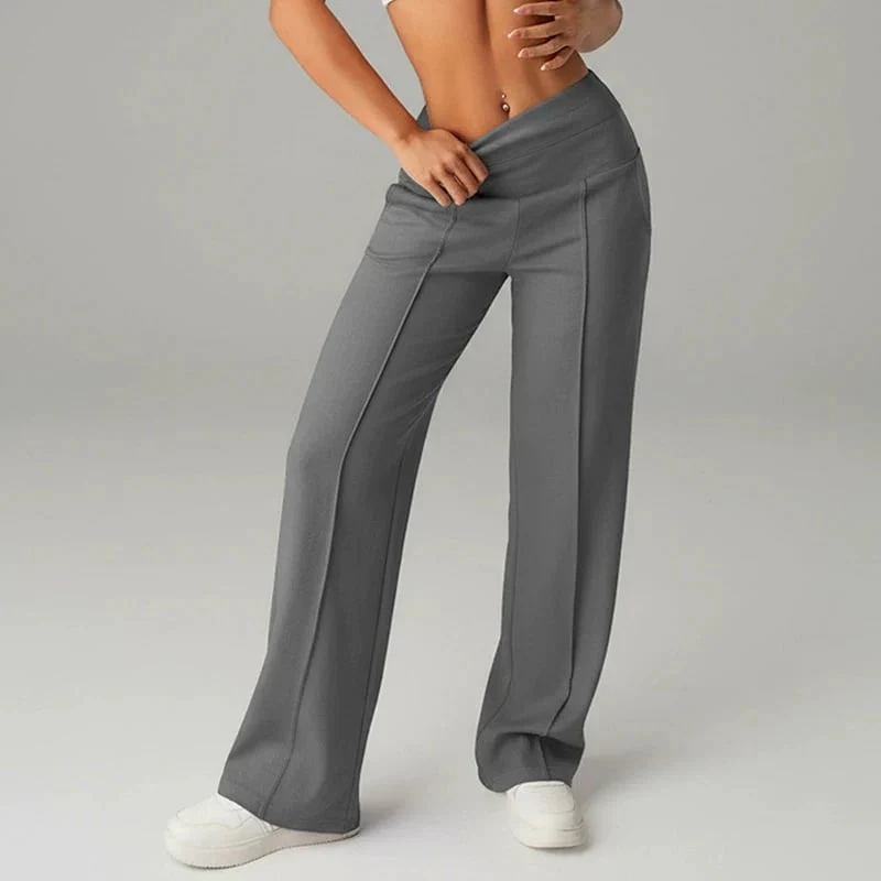 Samanda – Hose Mit Hoher Taille Und Weitem Bein