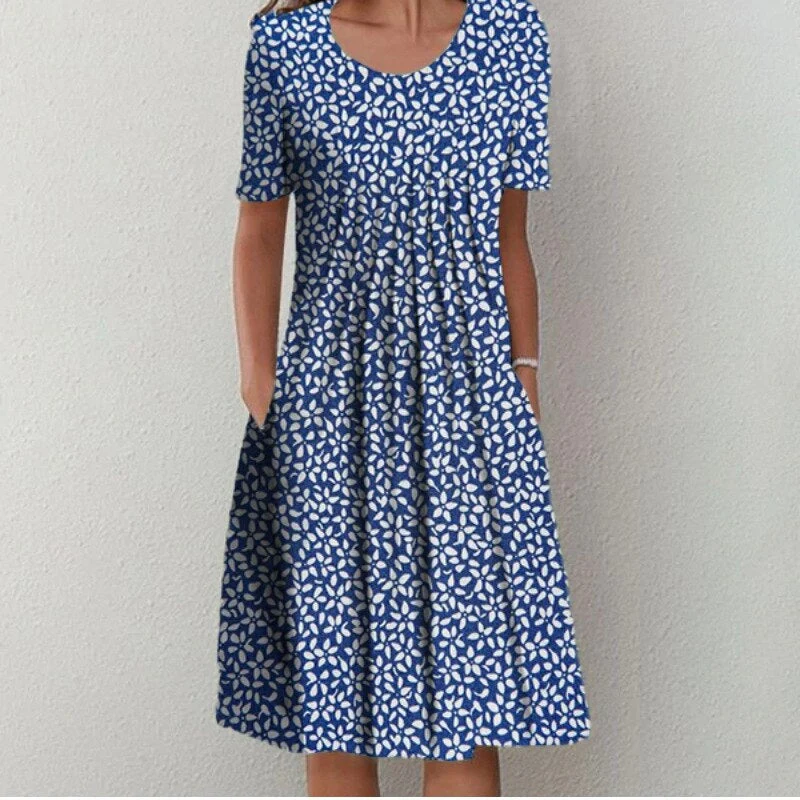 Gigi | Elegantes Blumenkleid für Damen – Midi-Kleid